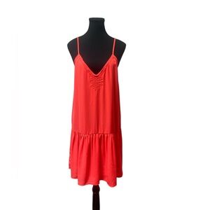 Alya Bold Coral Dress L GUC